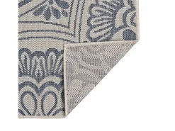 Clicnbuy Alfombra de exterior de tejido plano rayas es 80x150 cm