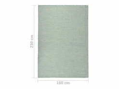 Clicnbuy Alfombra de exterior de tejido plano turquesa 140x200 cm
