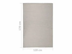 Alfombra de exterior de tejido plano 120x170 cm Taupe