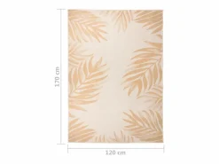 Alfombra de exterior de tejido plano con estampado de hojas de 120 x 170 cm Alfombra De Cocina|Alfombra De Cocina