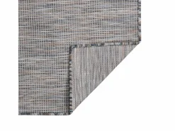 Outlet Alfombra de exterior de tejido plano marrón y azul 120x170 cm Alfombra De Exterior|Decoración De Jardín