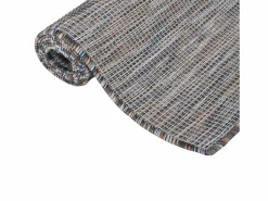 Sale Alfombra de exterior de tejido plano marrón y azul 80x250 cm Alfombra De Exterior|Decoración De Jardín