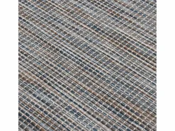 Sale Alfombra de exterior de tejido plano marrón y azul 80x250 cm Alfombra De Exterior|Decoración De Jardín