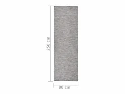Sale Alfombra de exterior de tejido plano marrón y azul 80x250 cm Alfombra De Exterior|Decoración De Jardín