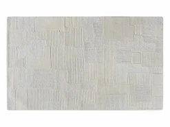 New OZAIA Alfombra de lana 100% con relieve hecha a mano - 160 x 230 cm - 1800g/m2 - - AURORA Marfil