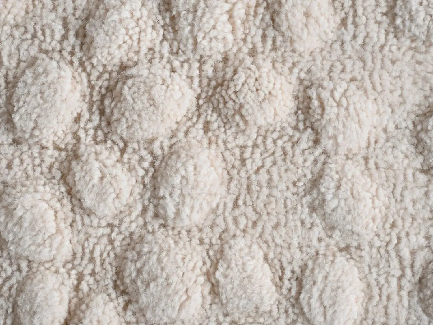 New OZAIA Alfombra de lana 100% tufté a mano con efecto guijarros, 160 x 230, , ORABEL Marfil