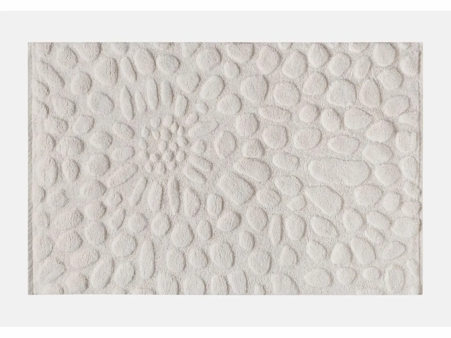 New OZAIA Alfombra de lana 100% tufté a mano con efecto guijarros, 160 x 230, , ORABEL Marfil