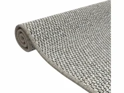 Alfombra de pasillo con aspecto de sisal gris taupe 50x100 cm ES830299