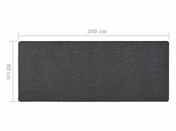 Clearance Clicnbuy Alfombra de pasillo 80x200 cm Gris antracita