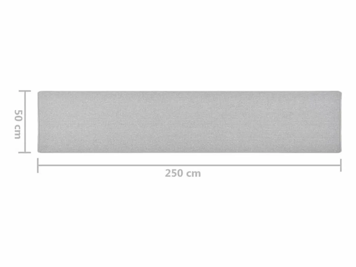 Online Clicnbuy Alfombra de pasillo claro 50x250 cm Gris