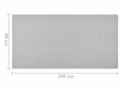 Alfombra de pasillo claro 80x200 cm