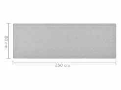 Alfombra de pasillo claro 80x250 cm