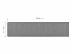 Clicnbuy Alfombra de pasillo oscuro 80x400 cm