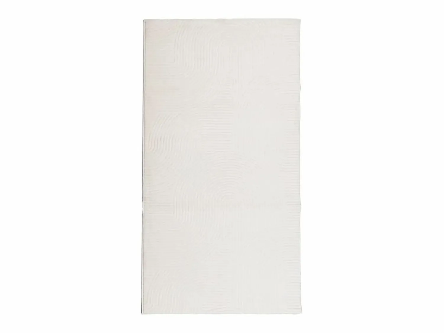 Sale Alfombra de pelo corto IZA, estilo escandinavo, color crema, 80x150 cm Blanco