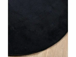 Best Alfombra de pelo corto OVIEDO negra Ø 120 cm Alfombra De Cocina|Alfombra De Cocina