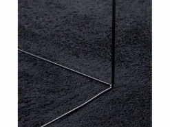 Best Alfombra de pelo corto OVIEDO negra Ø 120 cm Alfombra De Cocina|Alfombra De Cocina