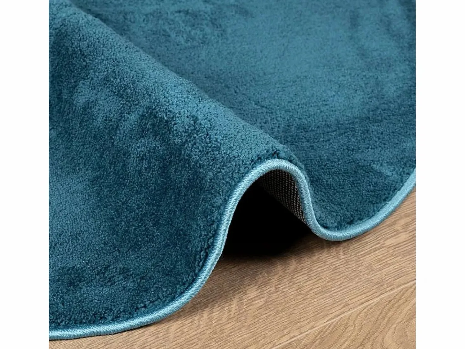Alfombra de pelo corto OVIEDO turquesa Ø 160 cm Alfombra De Cocina|Alfombra De Cocina