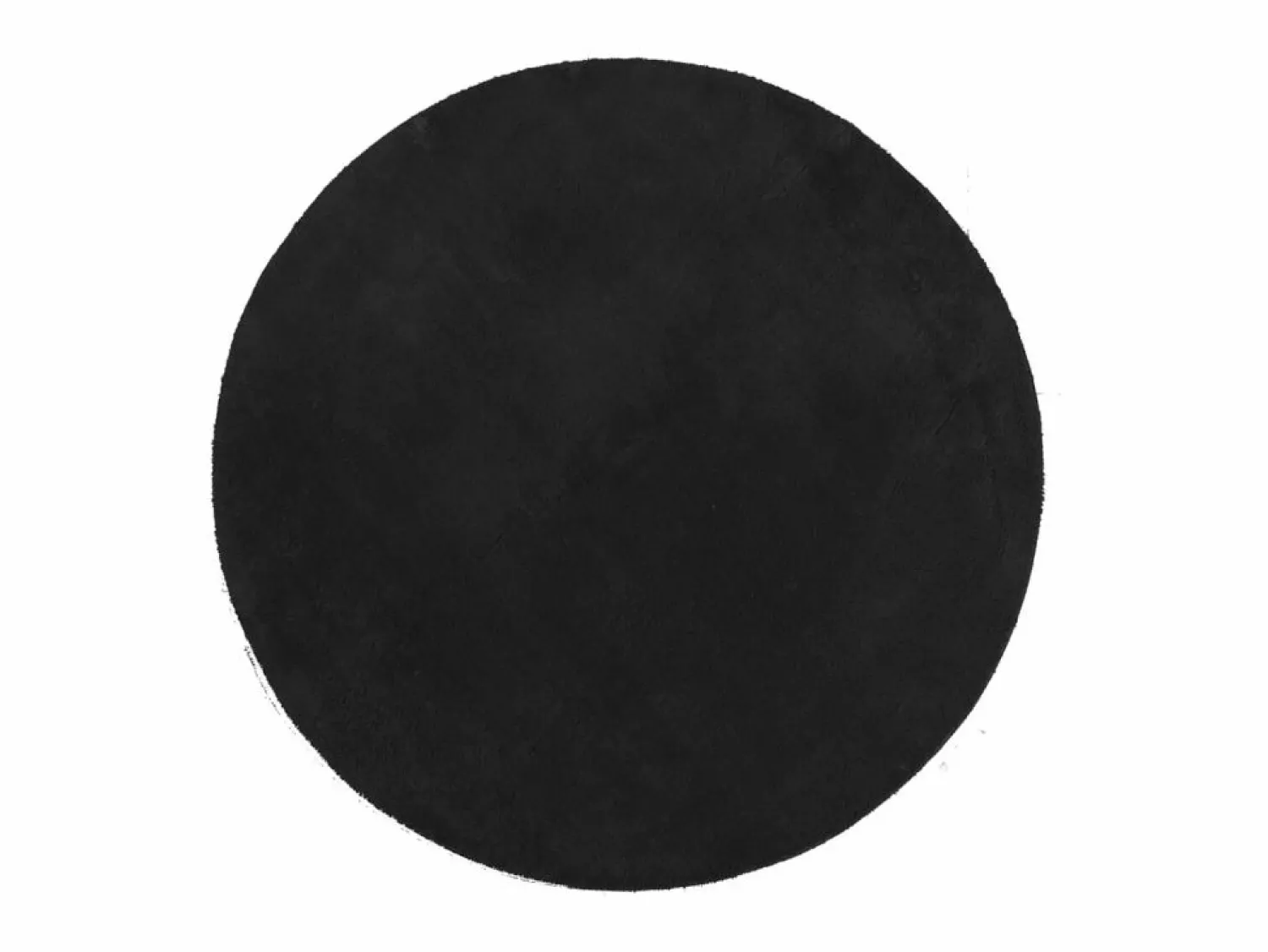 Alfombra de pelo corto suave lavable HUARTE Ø 80 cm ES23627