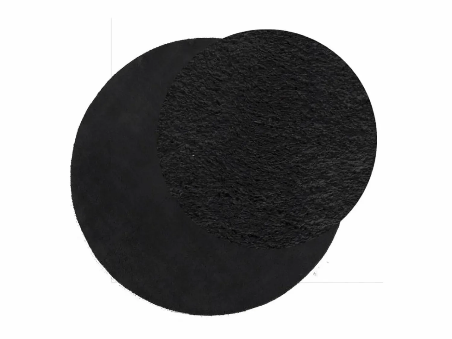 Alfombra de pelo corto suave lavable HUARTE Ø 80 cm ES23627