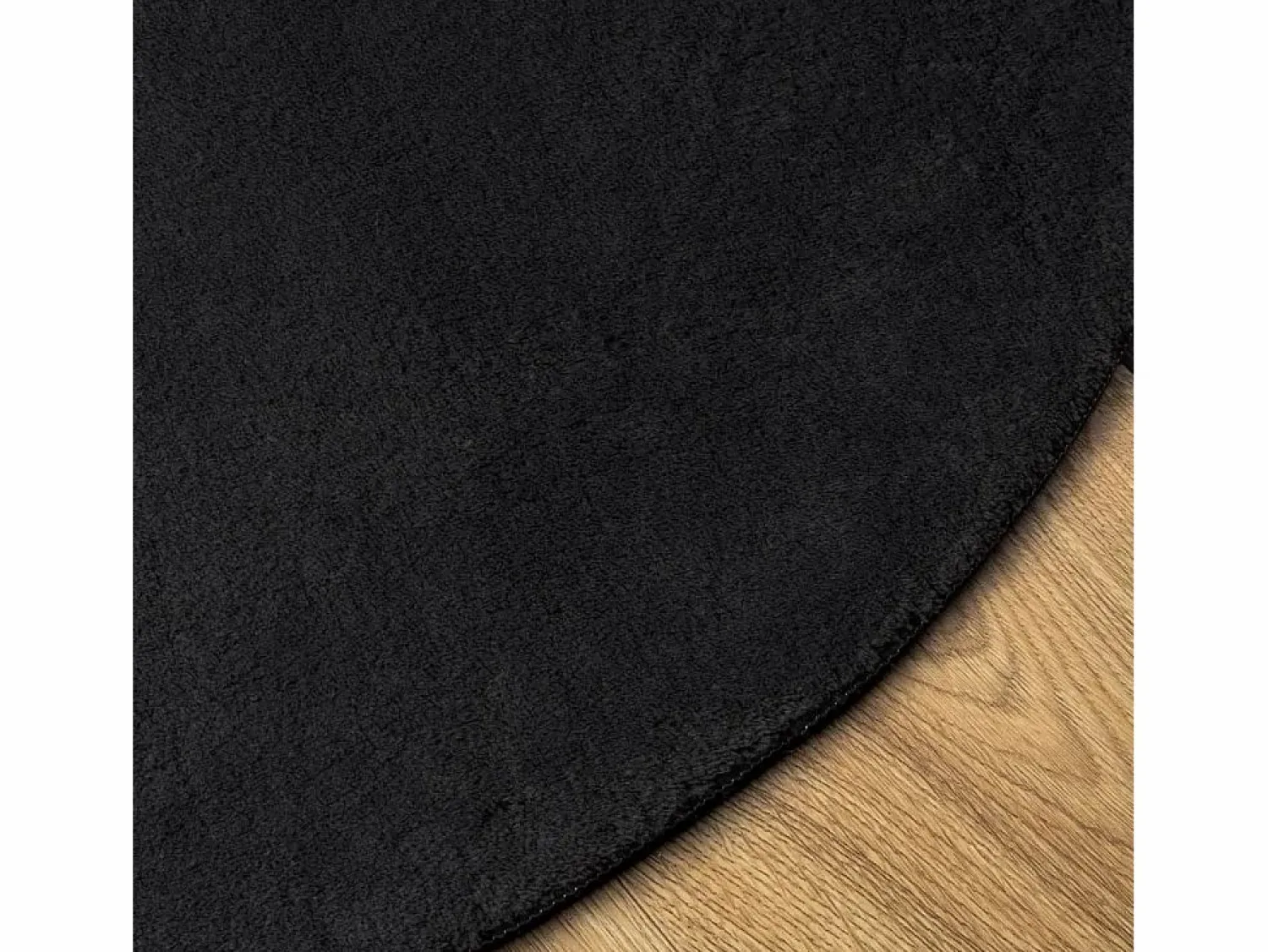 Alfombra de pelo corto suave lavable HUARTE Ø 80 cm ES23627