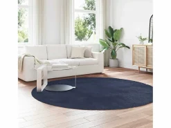 Discount Alfombra de pelo largo NAVARRA marino 240x240 cm Alfombra De Cocina|Alfombra De Cocina