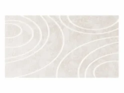 Hot OZAIA Alfombra de piel sintética en relieve con patrones circulares, 160 x 230 cm, , PAOLISI Beige