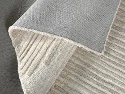 OZAIA Alfombra de relieve 100% lana hecha a mano - 200 x 290 cm - 2200g/m2 - Marfil - SERAPHINA