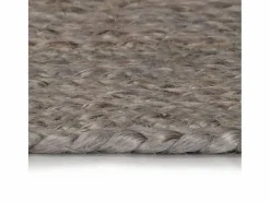 Alfombra de yute hecha a mano redonda 120 cm