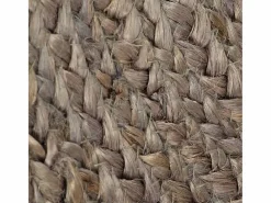 Alfombra de yute hecha a mano redonda 120 cm