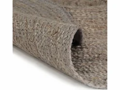 Sale Clicnbuy Alfombra de yute tejida a mano redonda 120 cm Gris