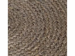 Sale Clicnbuy Alfombra de yute tejida a mano redonda 120 cm Gris