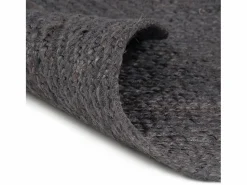 Best Alfombra de yute tejida a mano 150 cm oscuro Alfombra Redonda