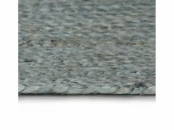 New Clicnbuy Alfombra de yute tejida a mano 90 cm oliva Verde