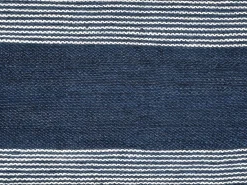 Sale Alfombra de yute tejida a mano KOCHI - 200 x 290 cm - Azul marino y blanco Alfombra De Salón
