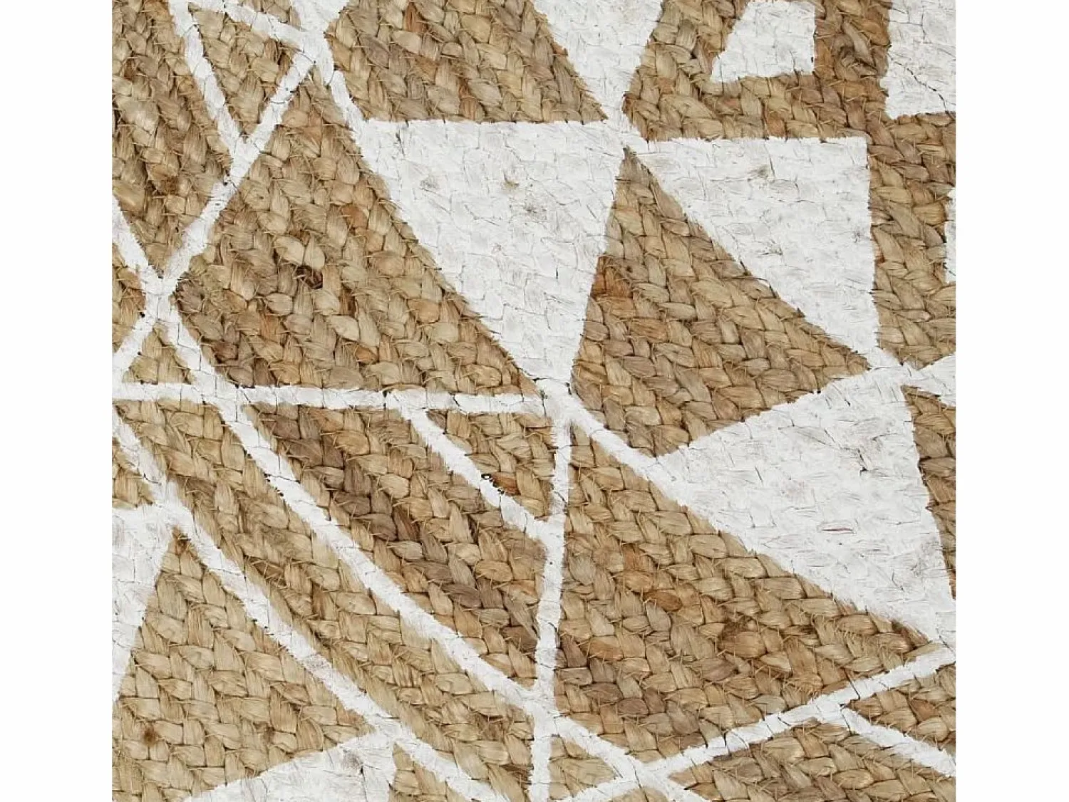 Hot Alfombra de yute tejida a mano con estampado 120 cm Alfombra Redonda