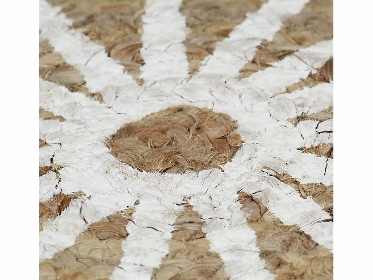 Hot Alfombra de yute tejida a mano con estampado 120 cm Alfombra Redonda