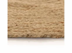 Alfombra de yute trenzado redonda de 90 cm