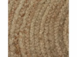 Alfombra de yute trenzado redonda de 90 cm