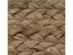Alfombra de yute trenzado redonda de 90 cm