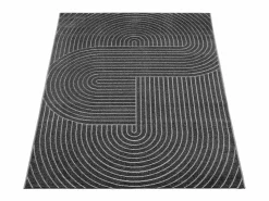 the carpet Alfombra diseño moderno Boho - Antracita - 200 x 280 cm - SANTO PLUS