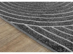 the carpet Alfombra diseño moderno Boho - Antracita - 80 x 150 cm - SANTO PLUS
