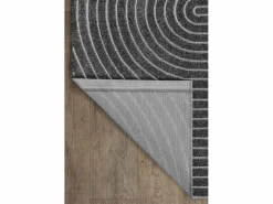 the carpet Alfombra diseño moderno Boho - Antracita - 80 x 150 cm - SANTO PLUS
