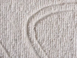 OZAIA Alfombra en relieve de lana 100% tufted a mano con motivo abstracto, 160 x 230, , CELESTIA