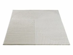Outlet the carpet Alfombra Everest Modern 3D alto-bajo - - 240 x 340 cm Crema