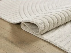 Outlet the carpet Alfombra Everest Modern 3D alto-bajo - - 240 x 340 cm Crema
