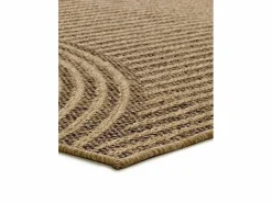 Alfombra exterior - geométrico efecto yute - natural - 120 x 170 cm - ACRA