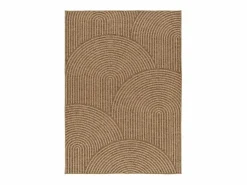 Alfombra exterior - geométrico efecto yute - natural - 120 x 170 cm - ACRA