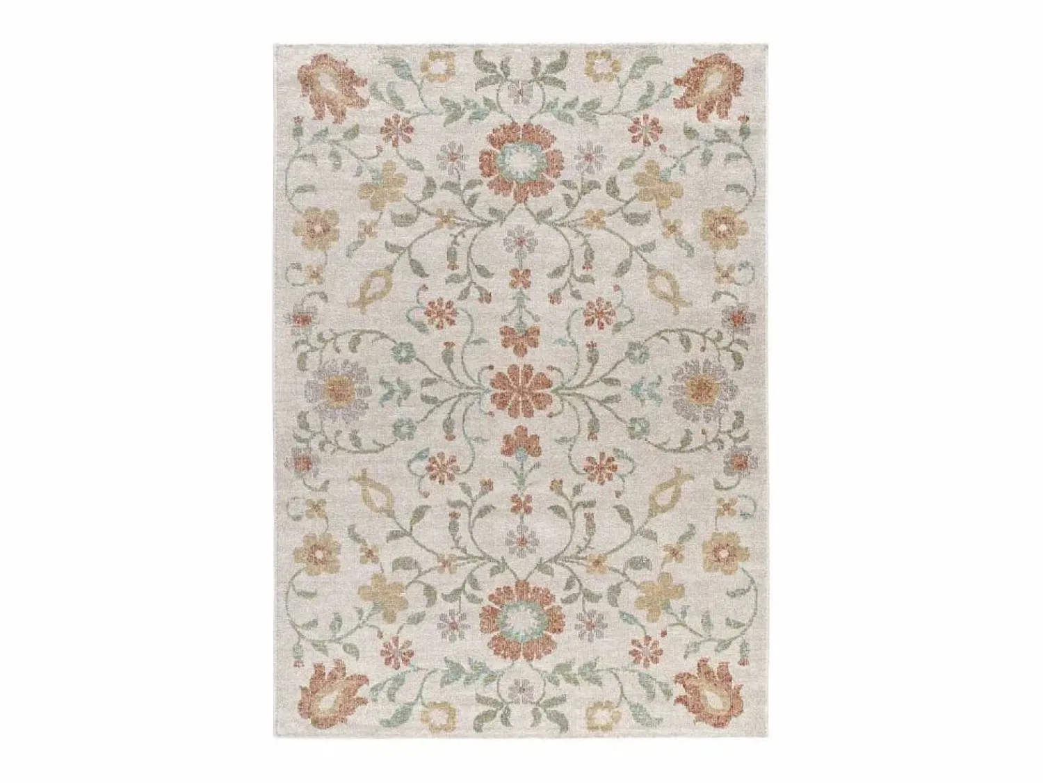Alfombra exterior - motivos florales - - 160 x 230 cm - SAMARA Beige / Multicolor