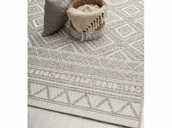 Discount Alfombra Exterior Interior diseño moderno - Beige - 300 x 400 cm - CALGARY Alfombra De Exterior|Decoración De Jardín