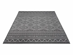 the carpet Alfombra Exterior Interior diseño moderno - Antracita - 80 x 150 cm - CALGARY